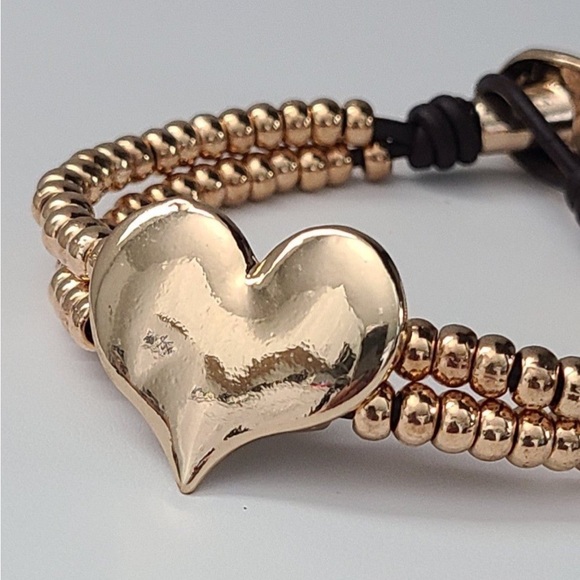 ONE HEART - Bohemian Bracelet - Gold Plated - Picture 3 of 11